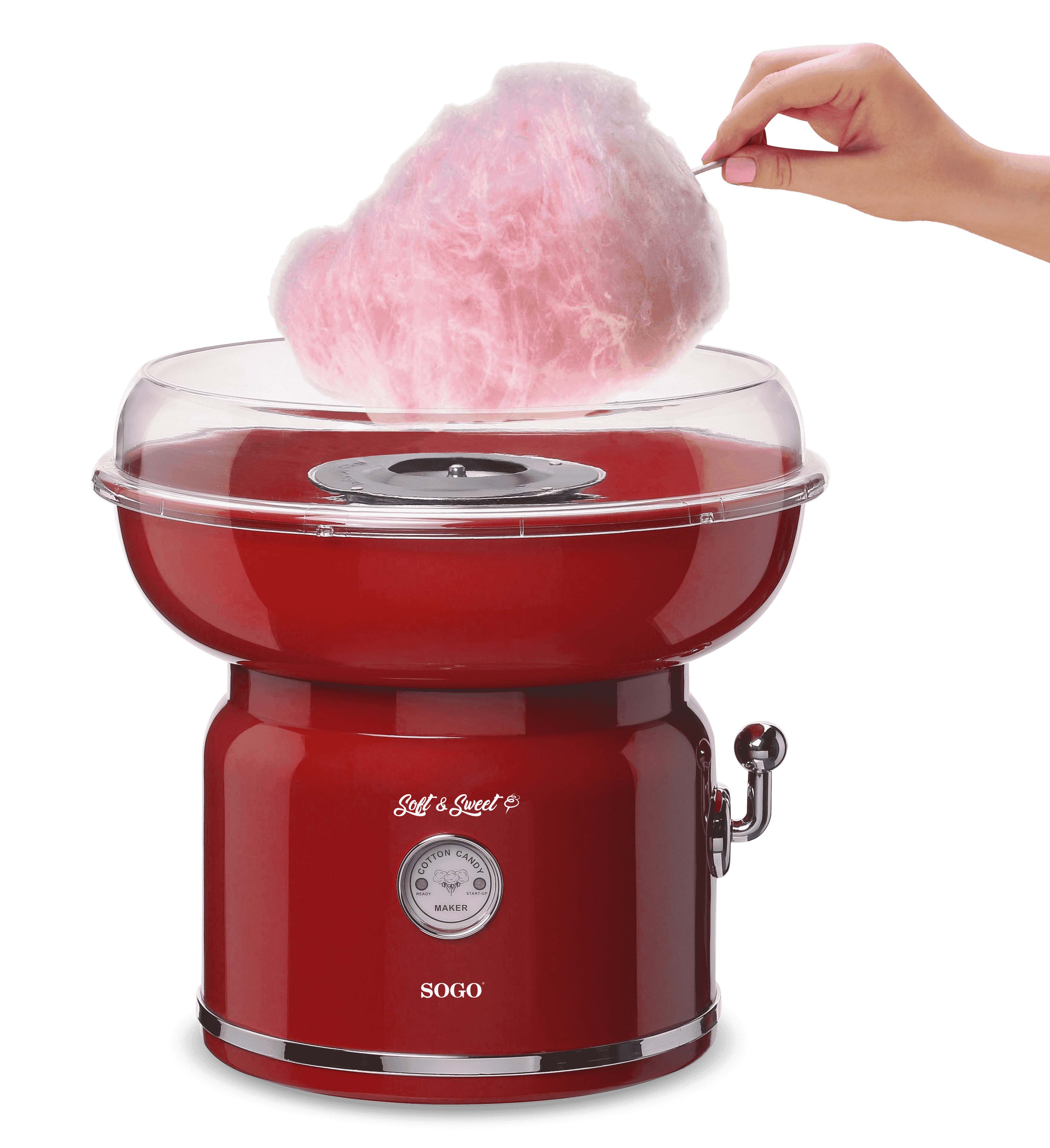 SOGO Zuckerwatte-Maschine Retro-Rot CC-SS-11975
