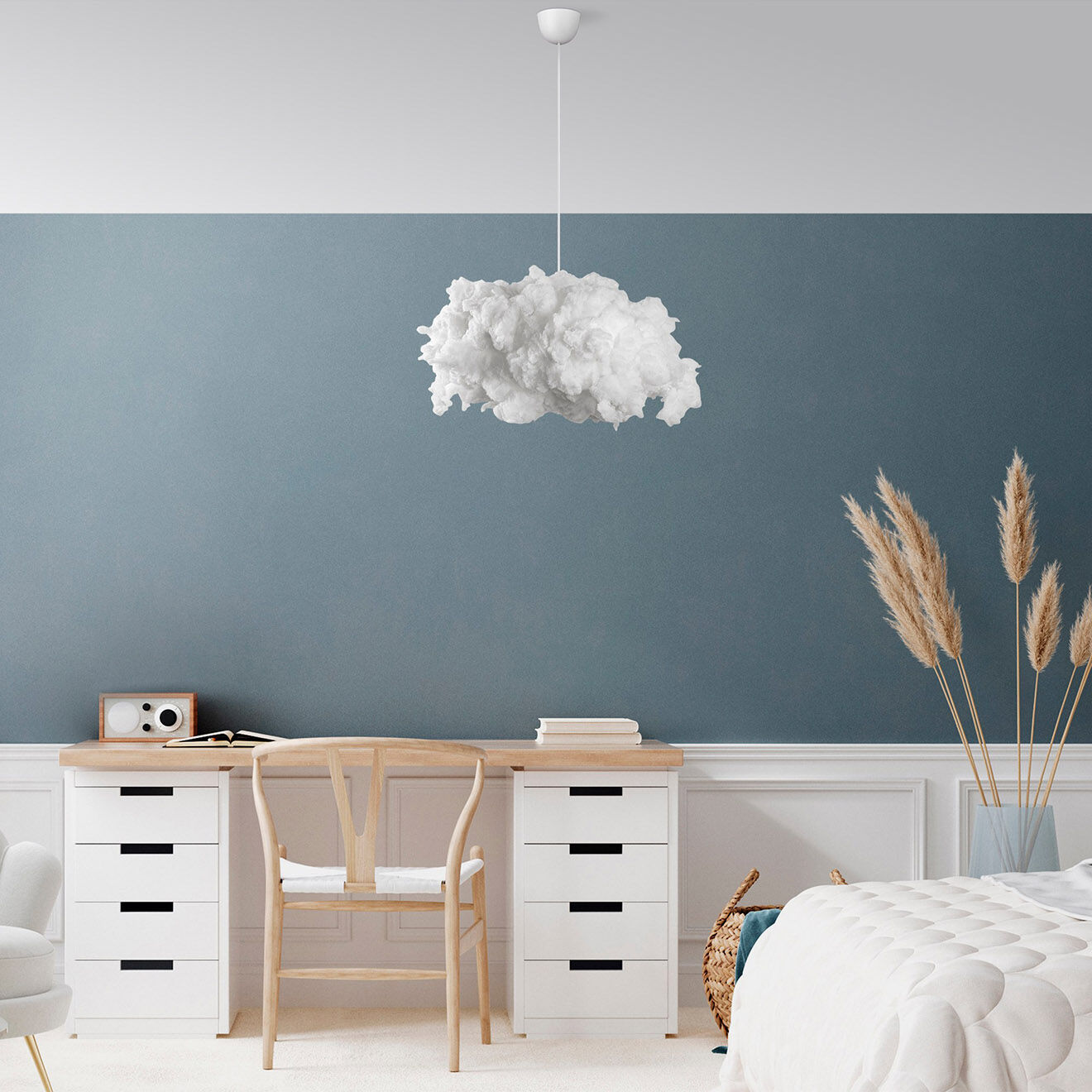 Opviq Suspension Cloud blanche - 45x70 cm