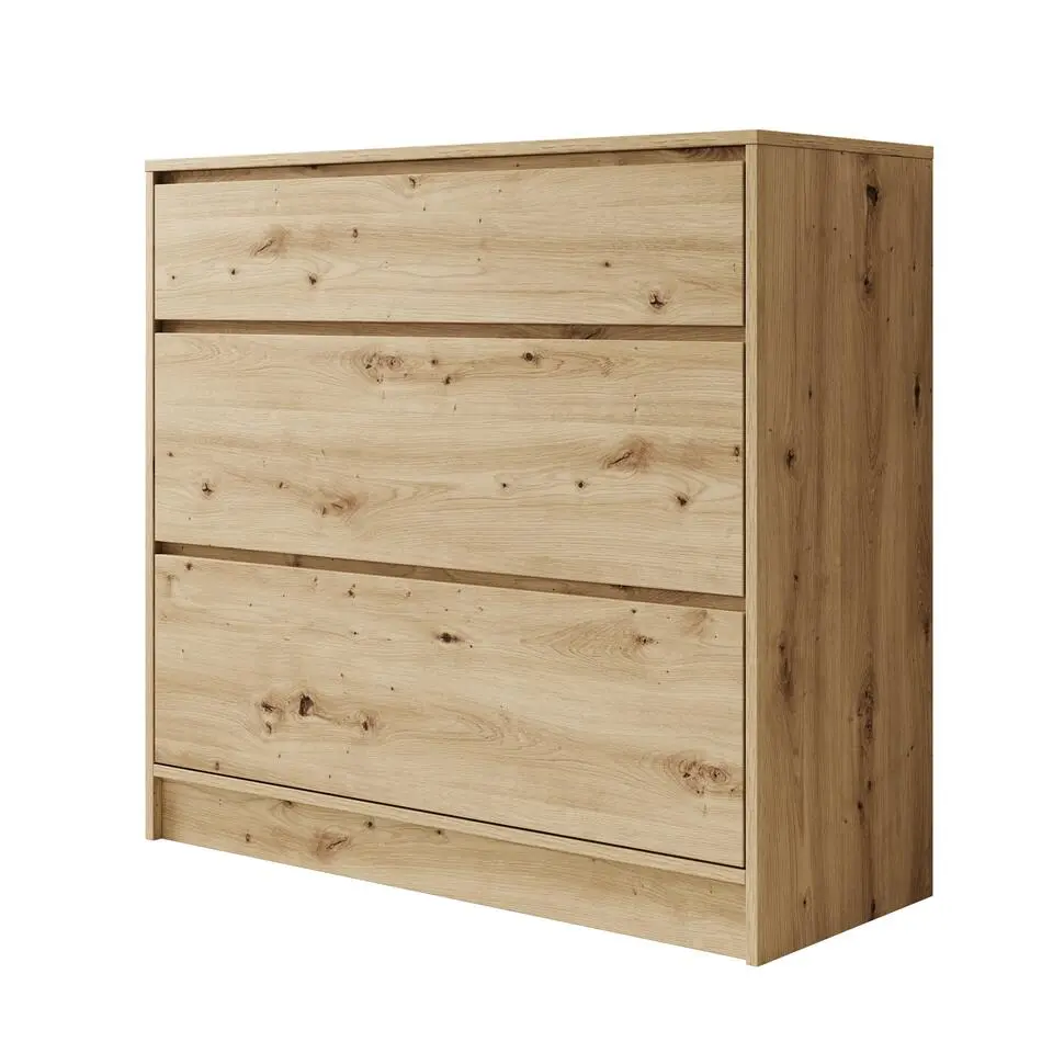 Meubella - Ladekast Brett - Eiken - 99 cm