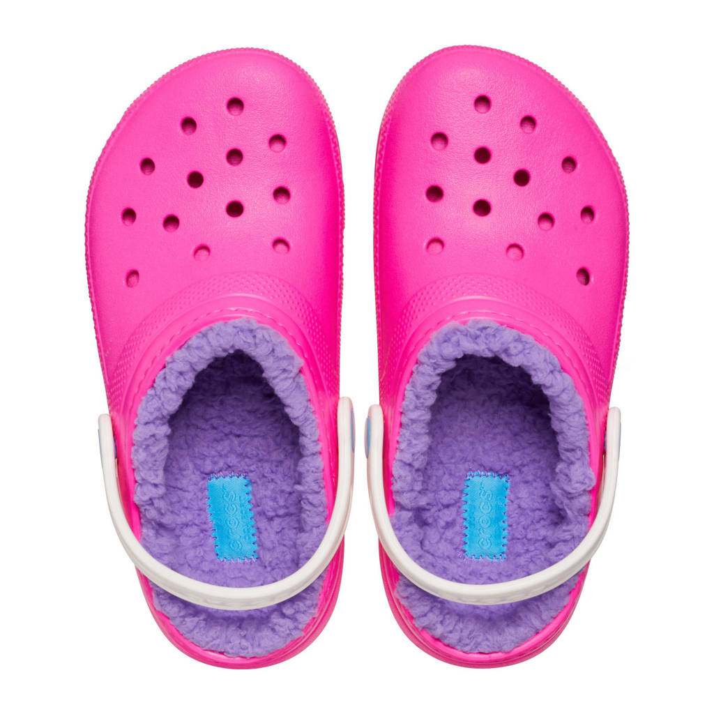 Crocs gevoerde clogs roze/lila