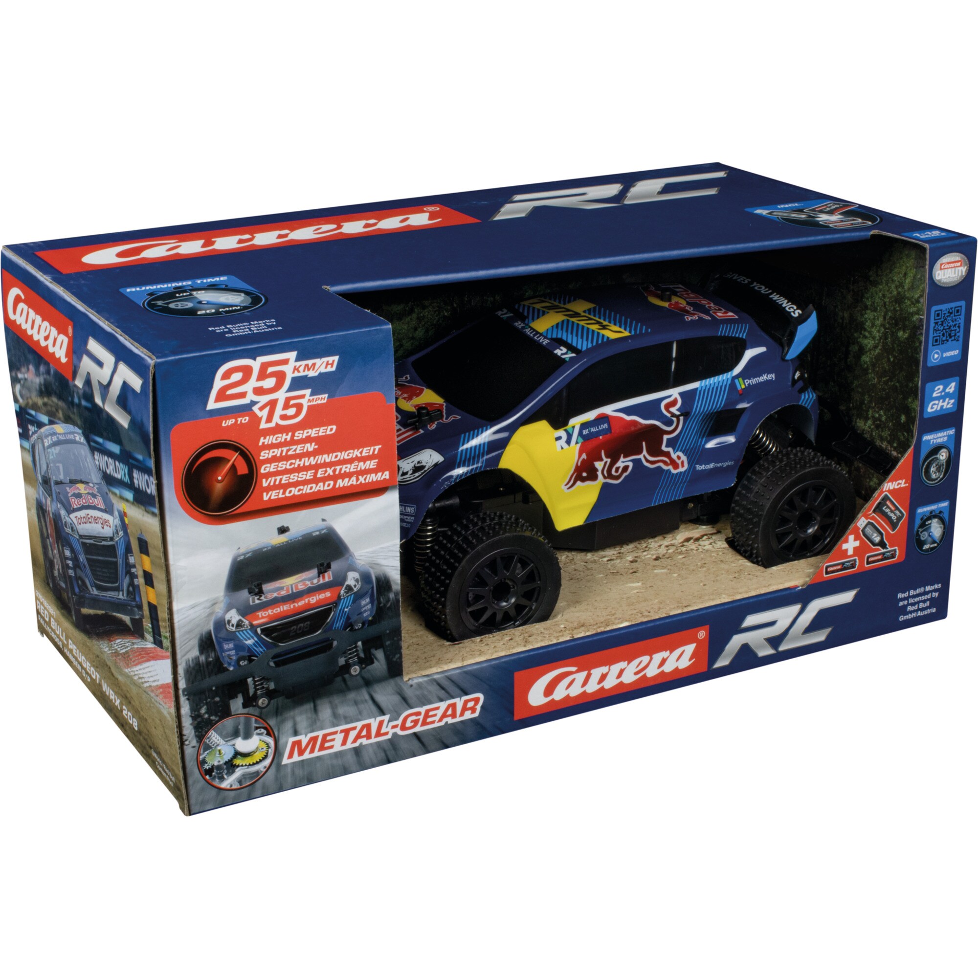 Carrera RC RC 2,4GHz Red Bull Peugeot WRX 208 - Rallycross, Hansen