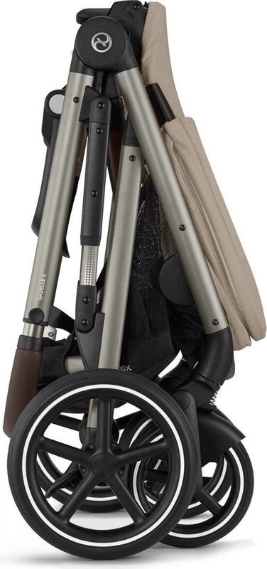 Cybex - e-Gazelle S - Kinderwagen - Almond Beige - Taupe Frame