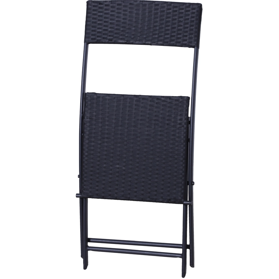 Outsunny Gartenmöbel als 3-teiliges Set schwarz