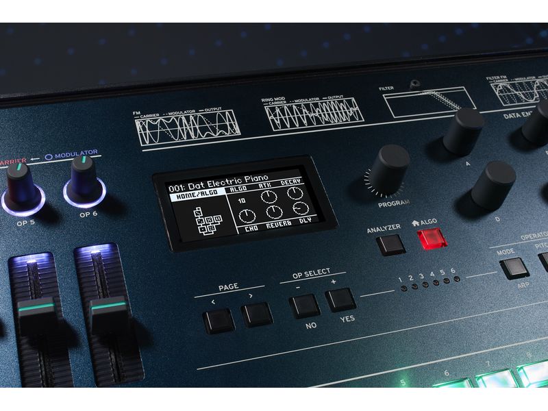 Korg Synthesizer opsix mk II Altered FM Synthesizer mit 37 Tasten