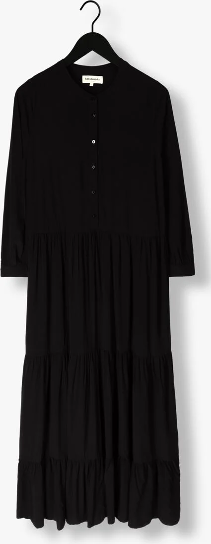 LOLLYS LAUNDRY zwarte lollys laundry maxi jurk neell maxi dress ls