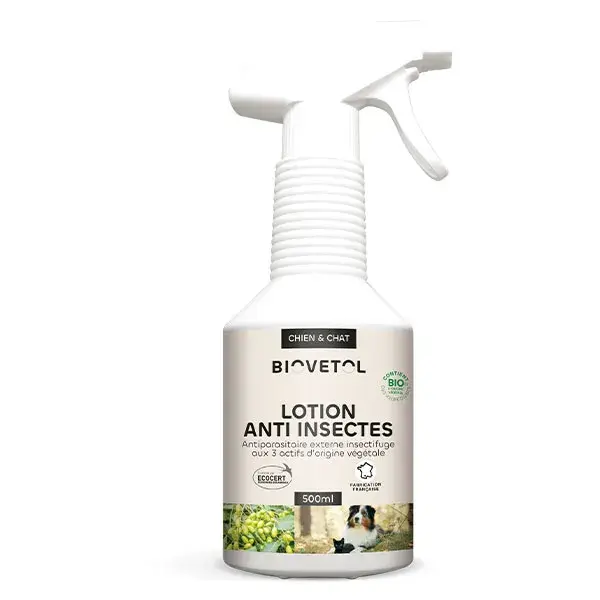 Biovetol - Loção Antiparasitária Orgânica para Matar Insetos - 500ml