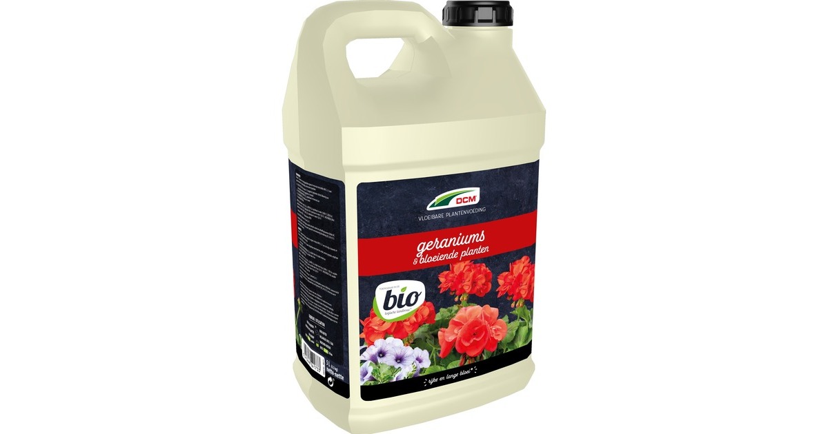 DCMVloeibare Plantenvoeding Geraniums & Bloeiende Planten 5 L meststof