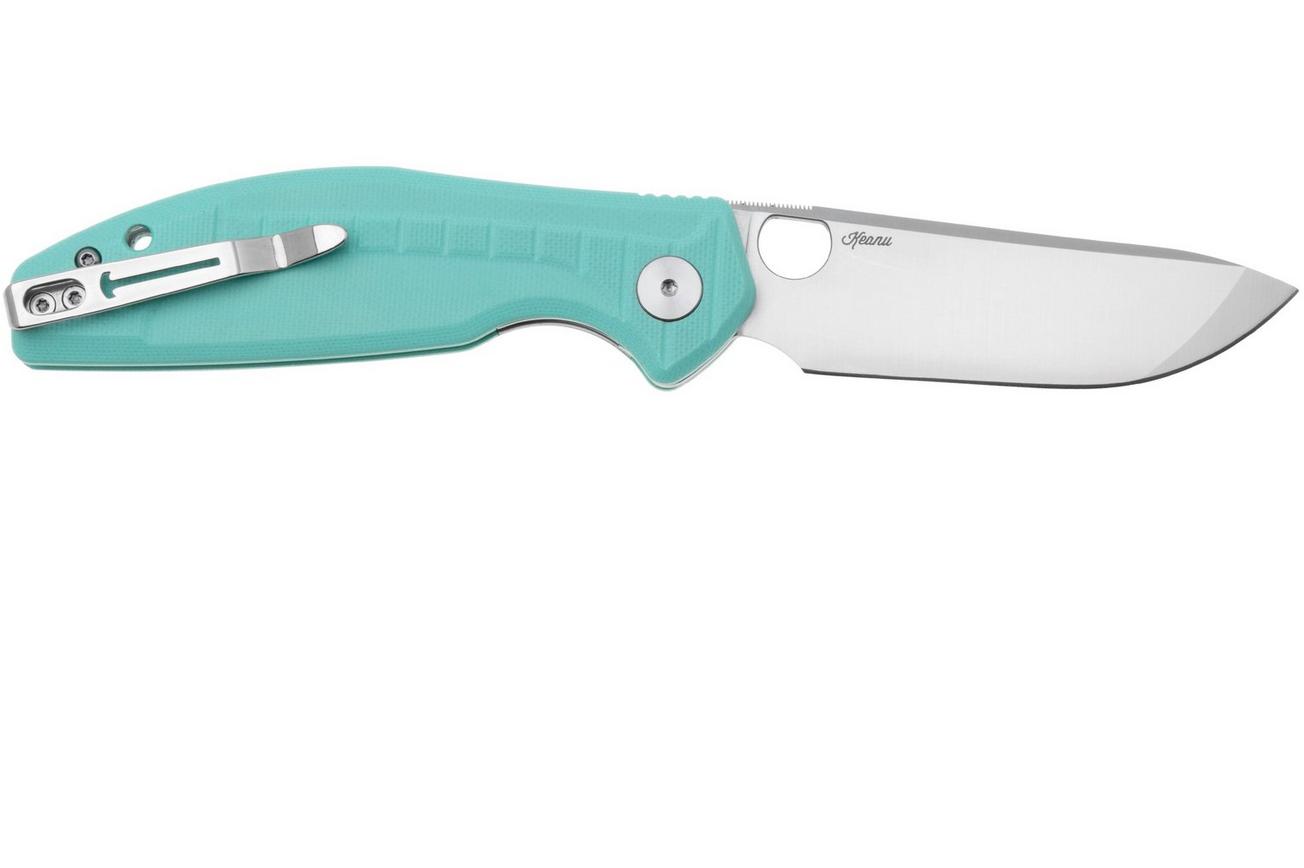 Bestechman Angry Owl BMK12B-1 Satin D2, Seafoam G10, zakmes