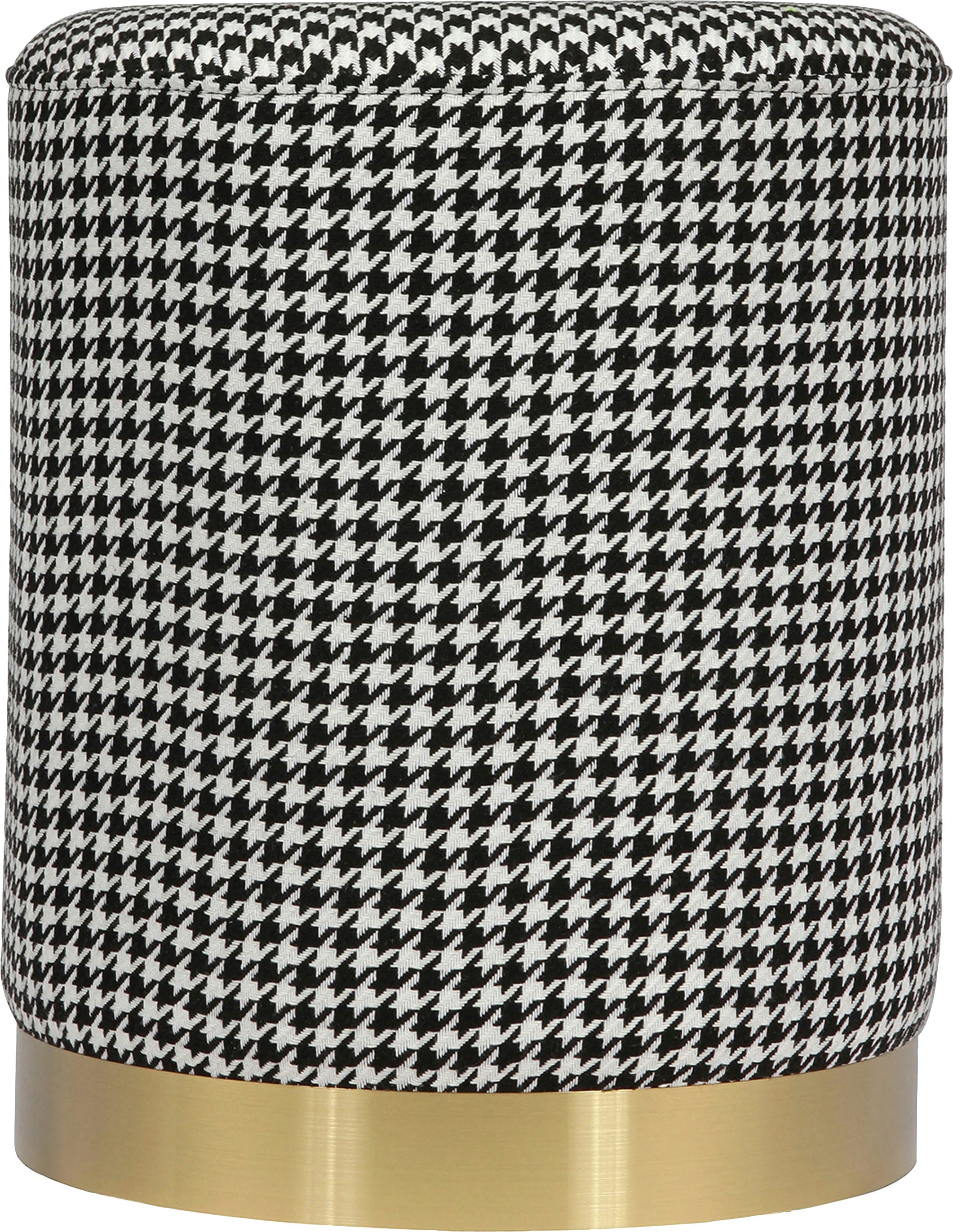 Kayoom Sitzhocker »Hocker Nona 525, Polster- und Sitzhocker, stillvoll und flauschig« 1 Stk. tlg. komfortabel, vielseitig einsetzbar, supersofte Haptik