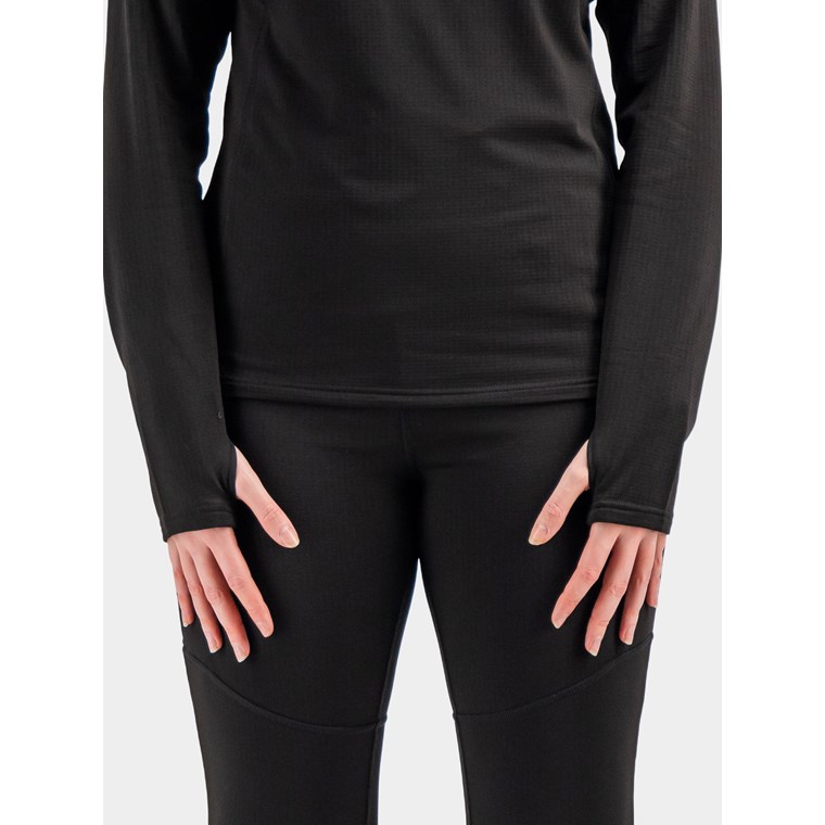 Didriksons Kajsa Wns Halfzip Black