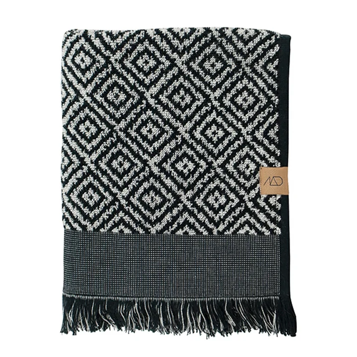 Mette Ditmer - Morocco Badetuch 70 x 140 cm, schwarz / weiss
