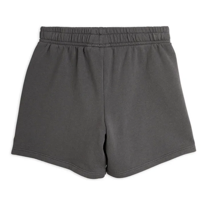 Mini Rodini Short Jogging Coton Bio | Gris anthracite