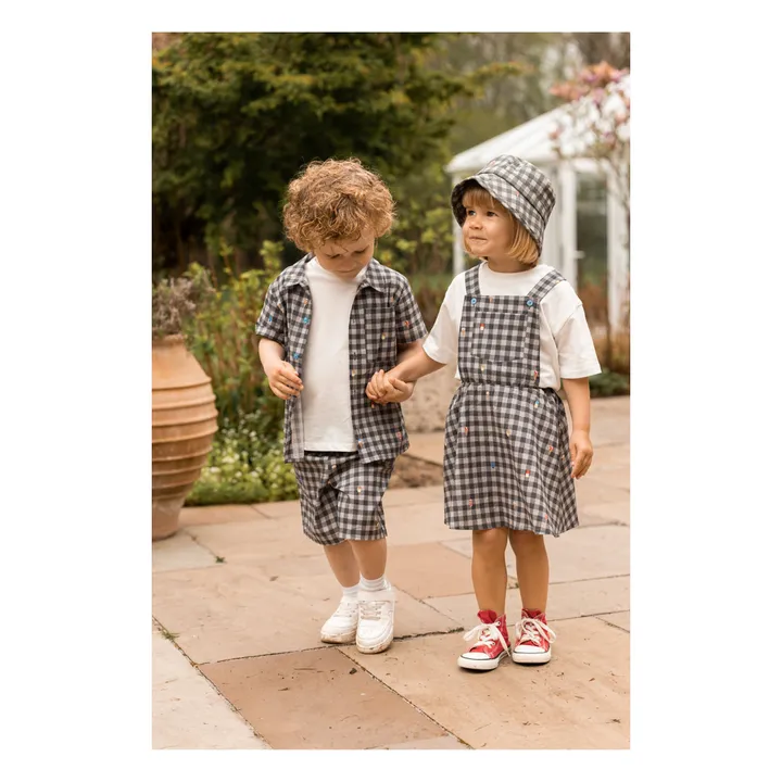 Fliink Chemise Polar Vichy | Gris anthracite