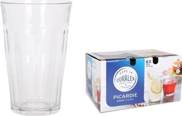 Glas Picardie 50cl Ø9.4x14.5 cm hærdet - (6 stk.)