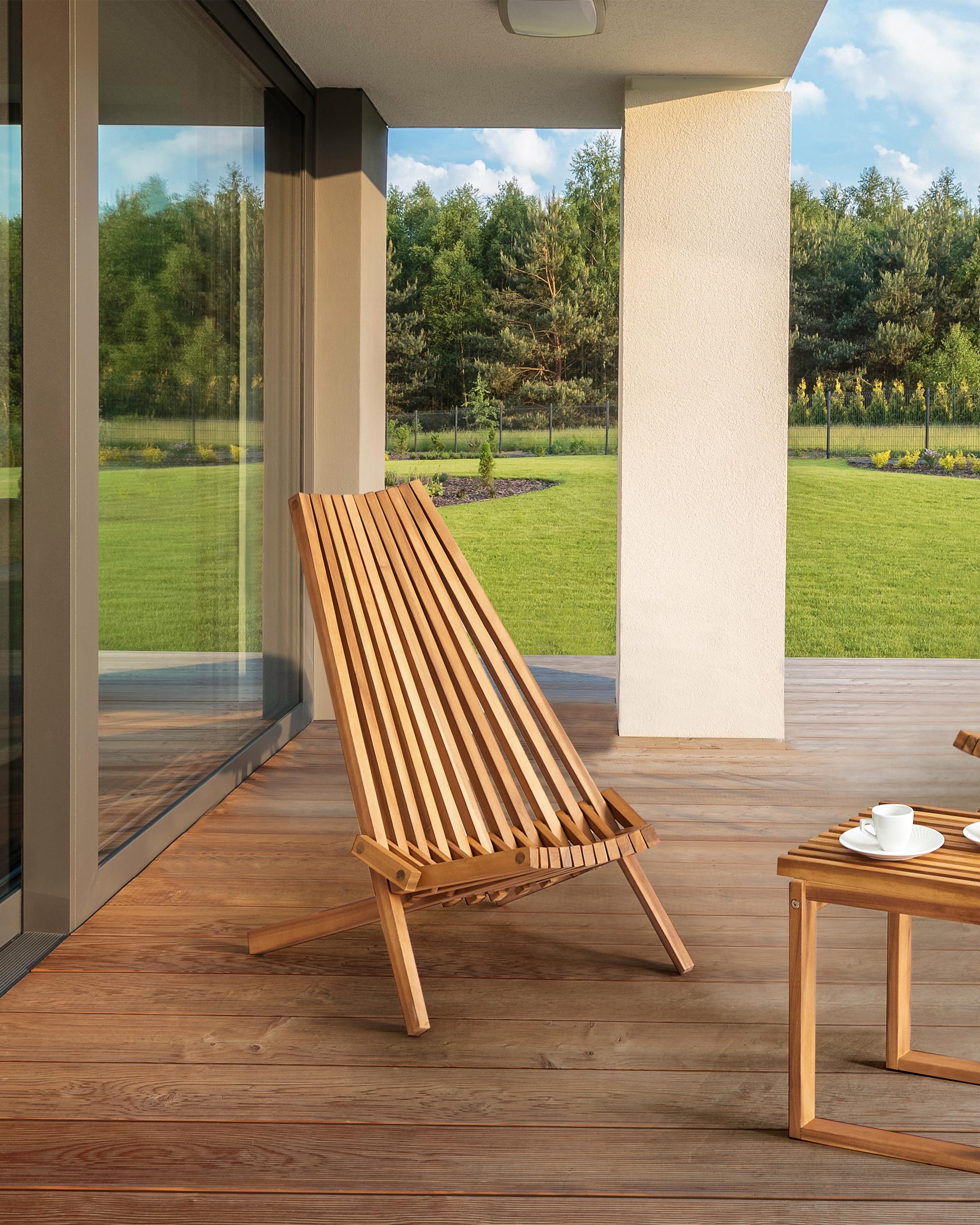 Set van 2 tuinstoelen BELLANO Acaciahout Bruin
