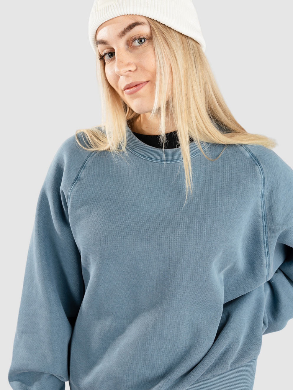 Carhartt WIP Taos Sweater vancouver blue garment dy