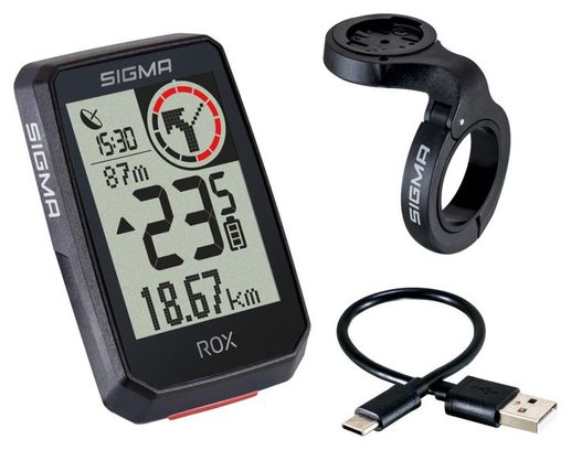 Compteur GPS Sigma ROX 2.0 Set Noir
