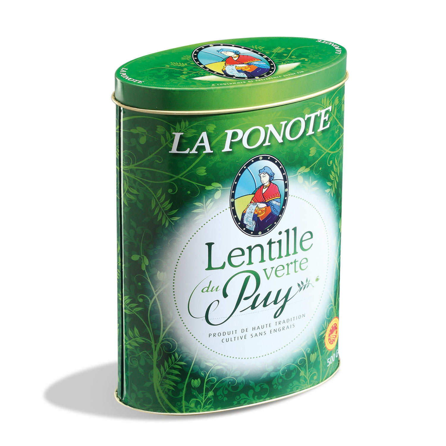 Lentilles vertes du Puy AOP - boîte métallique