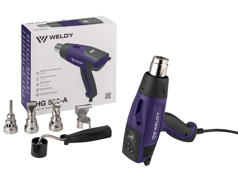 Weldy Heissluftgebläse HG 530-A Universal Set Heissluftgebläse mit digitaler Temperaturregelung