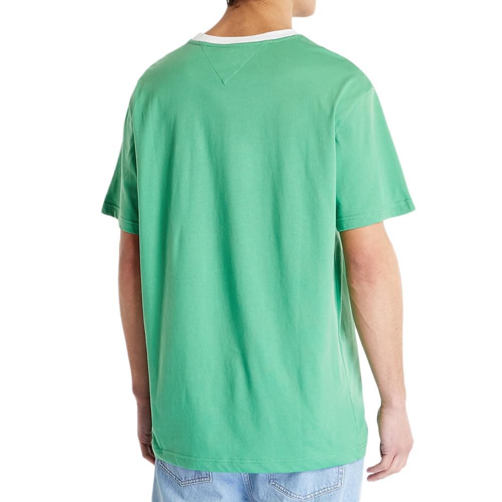 Tommy Hilfiger T-shirt Vert Homme Tommy Hilfiger Label Ringe
