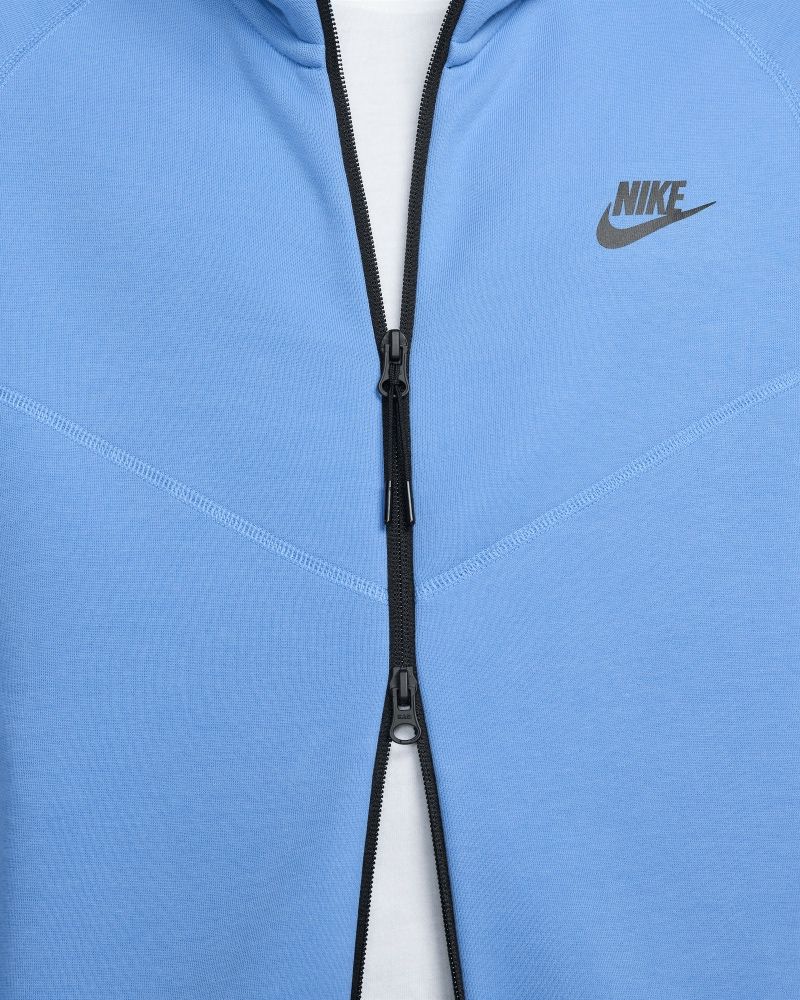 Sweat zippé à capuche Nike Sportswear Tech Fleece Bleu Clair pour homme