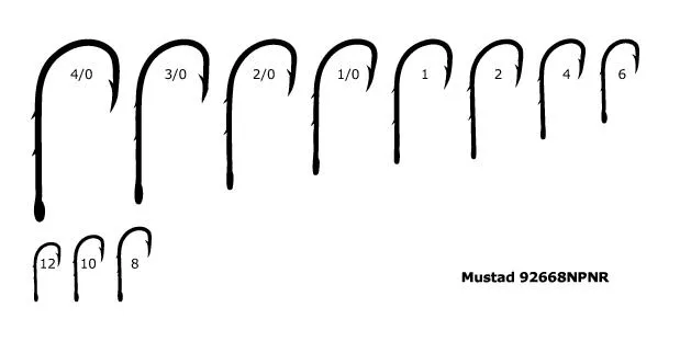 Mustad 92668 BNPR Ultrapoint Red