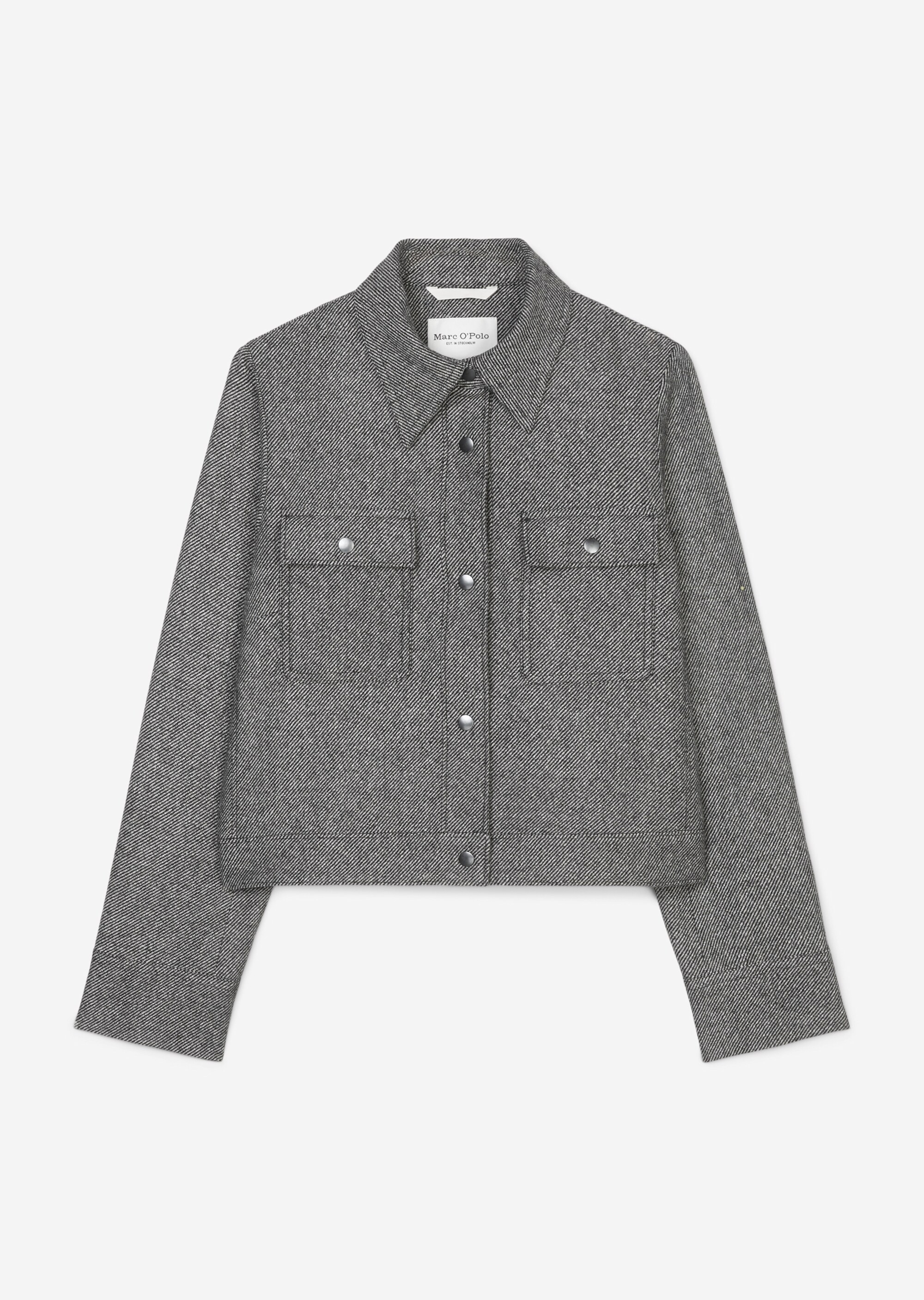 Kurze Jackeaus edlem Wolle-Mix