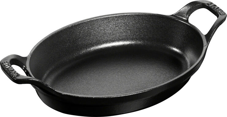 Staub Ovnfad 21 cm Sort Oval Støbejern Sort