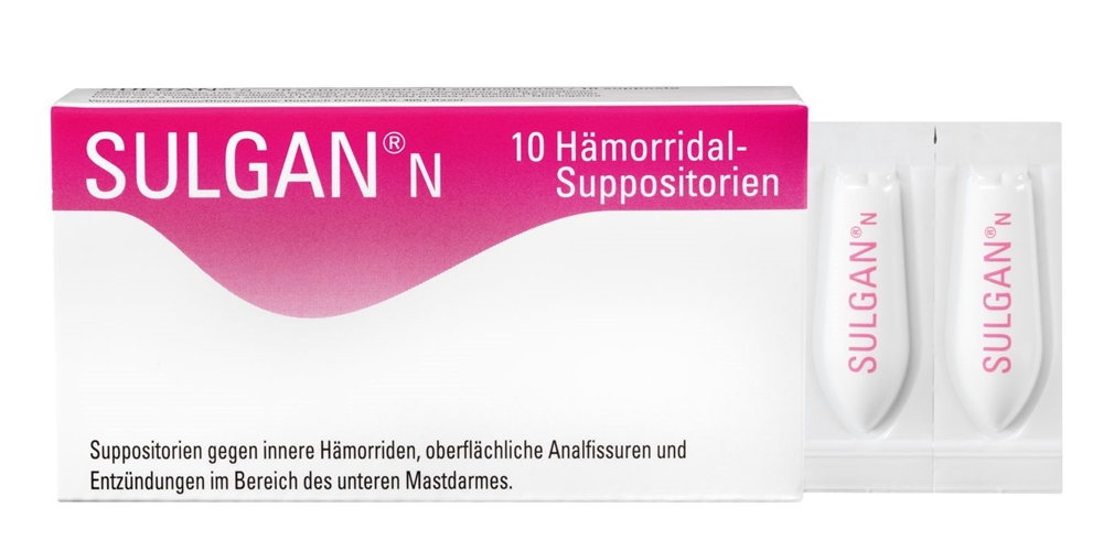 SULGAN Supp 10 Stk<br>10 Stück, Zäpfchen