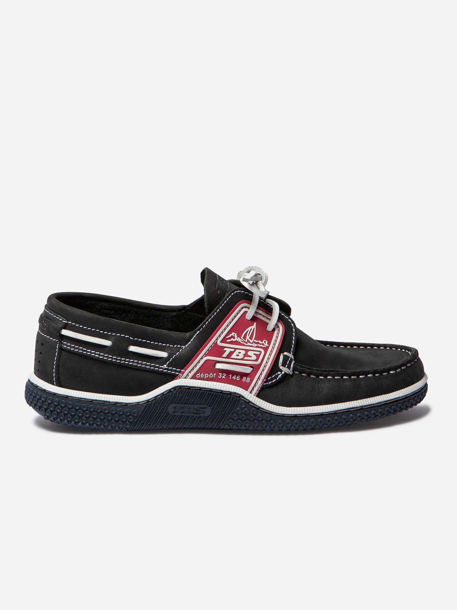 Chaussures Bateau Homme Semelle Grip Cuir Marine