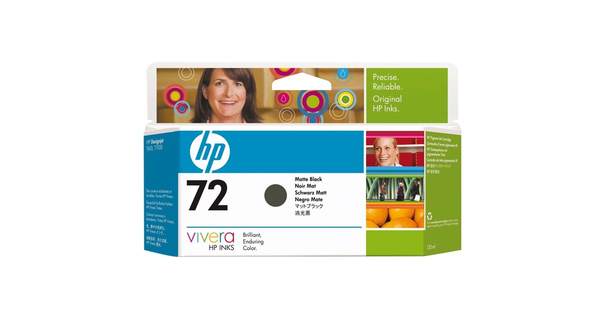 HP71 Inktcartridge  (C9403A, Mat Zwart)