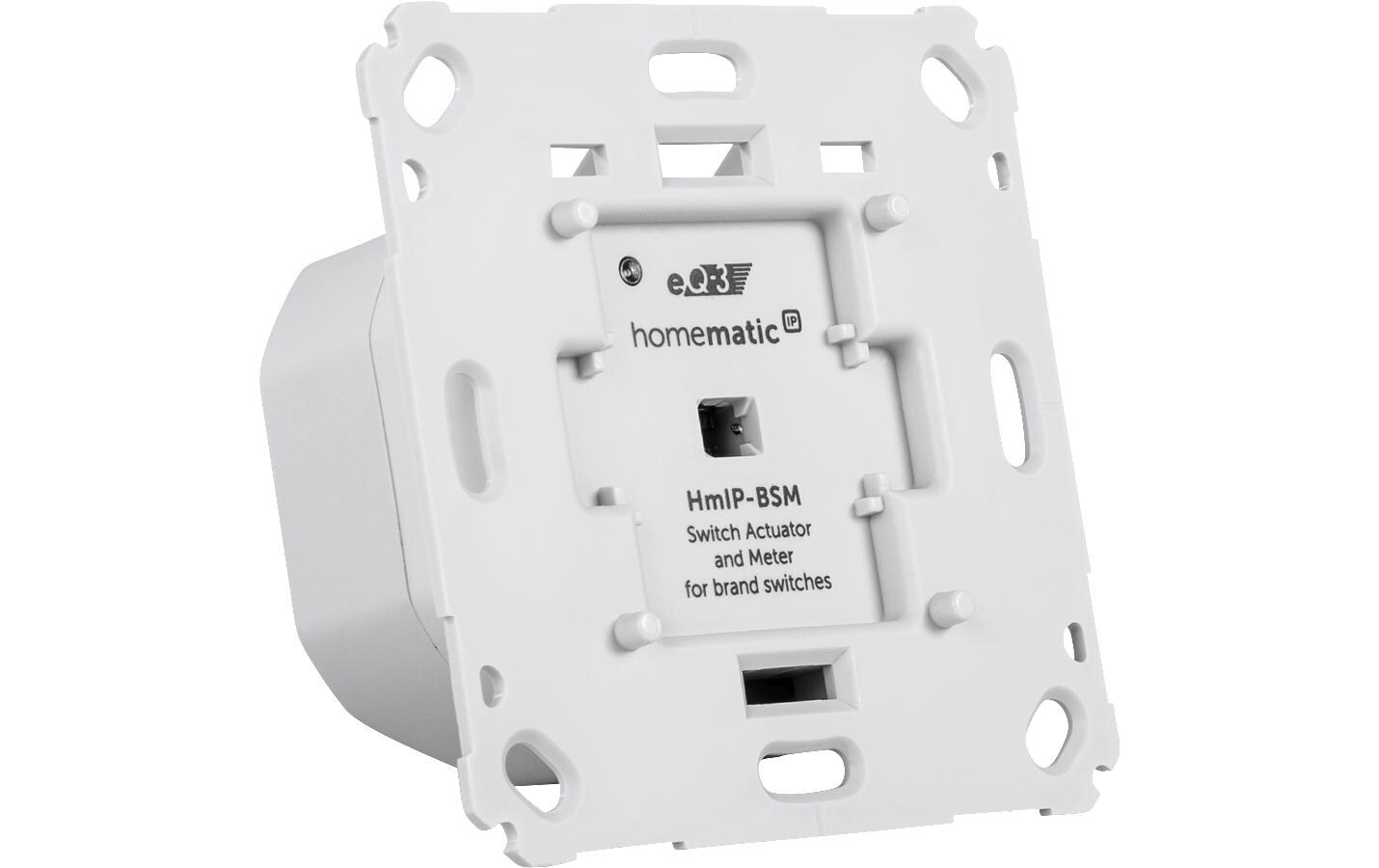 Smart Home Funk-Schalt-Mess-Aktor für MarkenschalterSmart Home Schaltaktor – HmIP-BSM