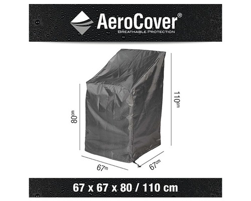 Beschermhoes voor stapelstoelen 67x67xH80/110 cm
