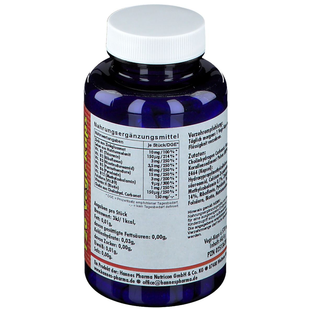 HANNES Selen, Zink und Vitamin B-Komplex