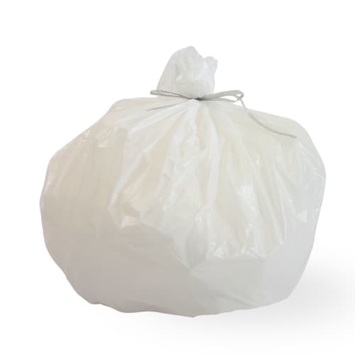 Sacs poubelle 5L PEHD blanc 10µ lien classique Jet'Sac