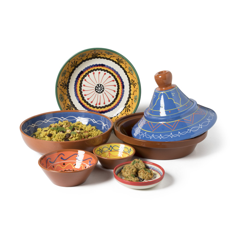 Tajine Fiesta - blauw - 27 cm