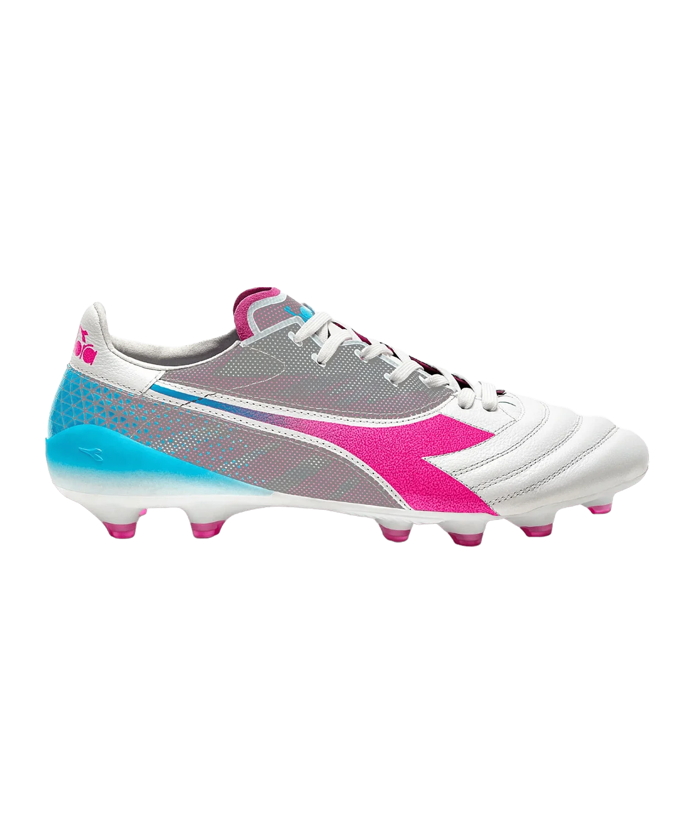 Diadora Brasil Elite Veloce FG Weiss Pink Gelb FD0662