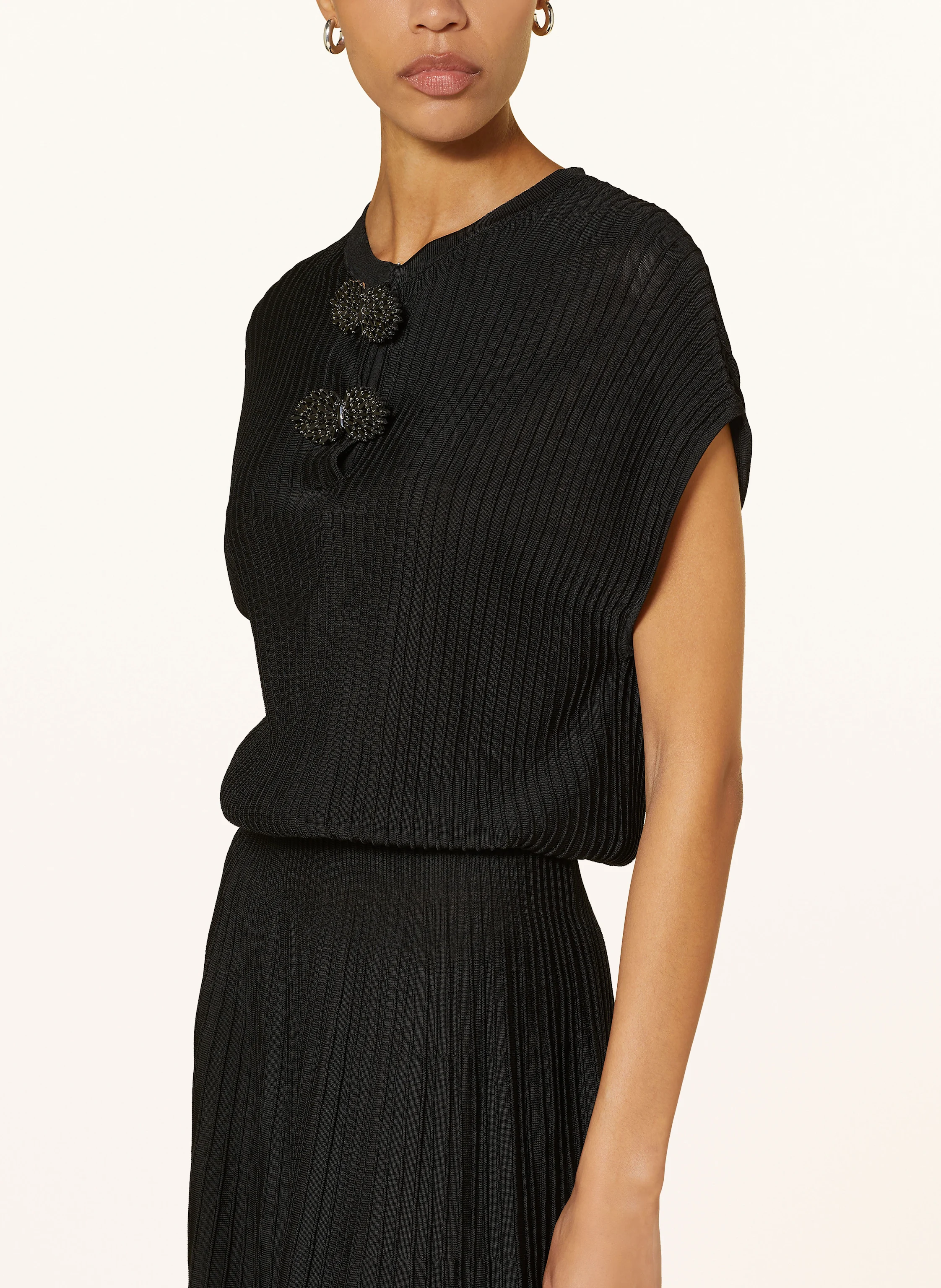 EMPORIO ARMANI Jerseykleid mit Schmucksteinen