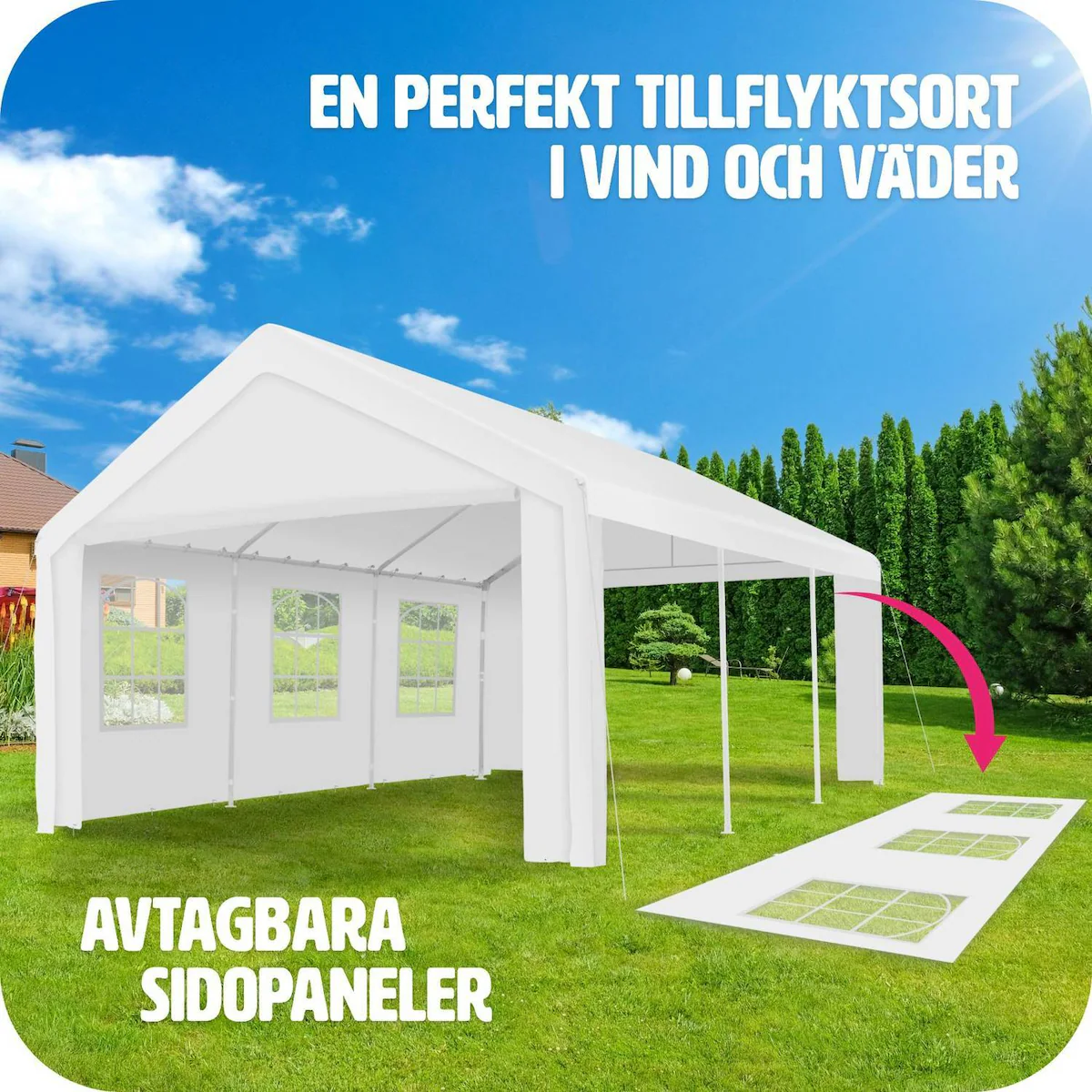 Paviljong Jasko - hvit