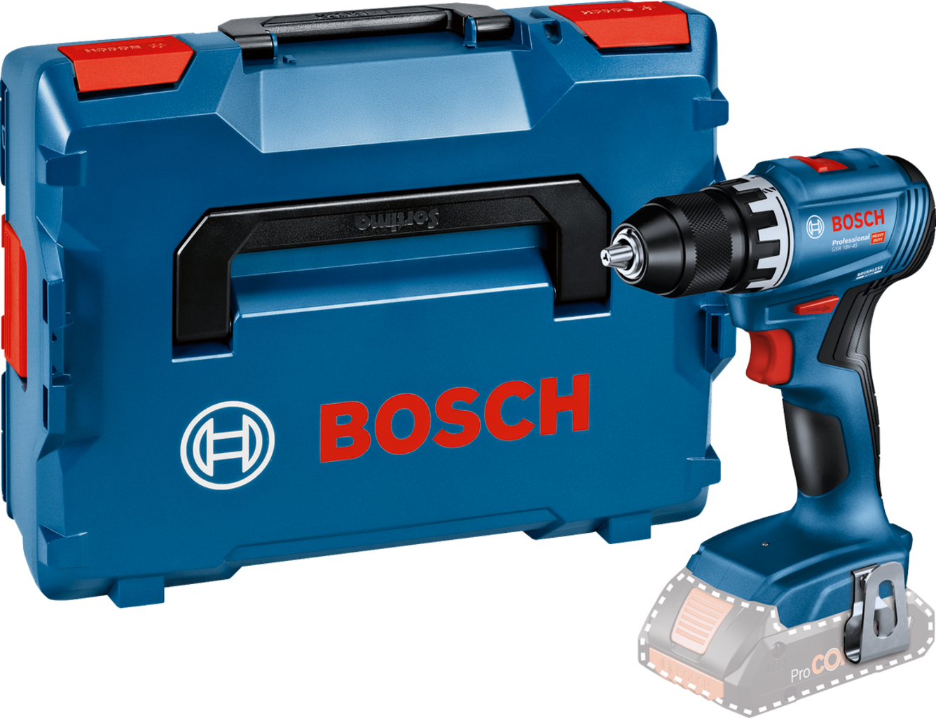 Bosch Professional  GSR 18V-45 Akku-Bohrschrauber, ohne Akku    Kompakte Kraft für professionelle Anwendungen