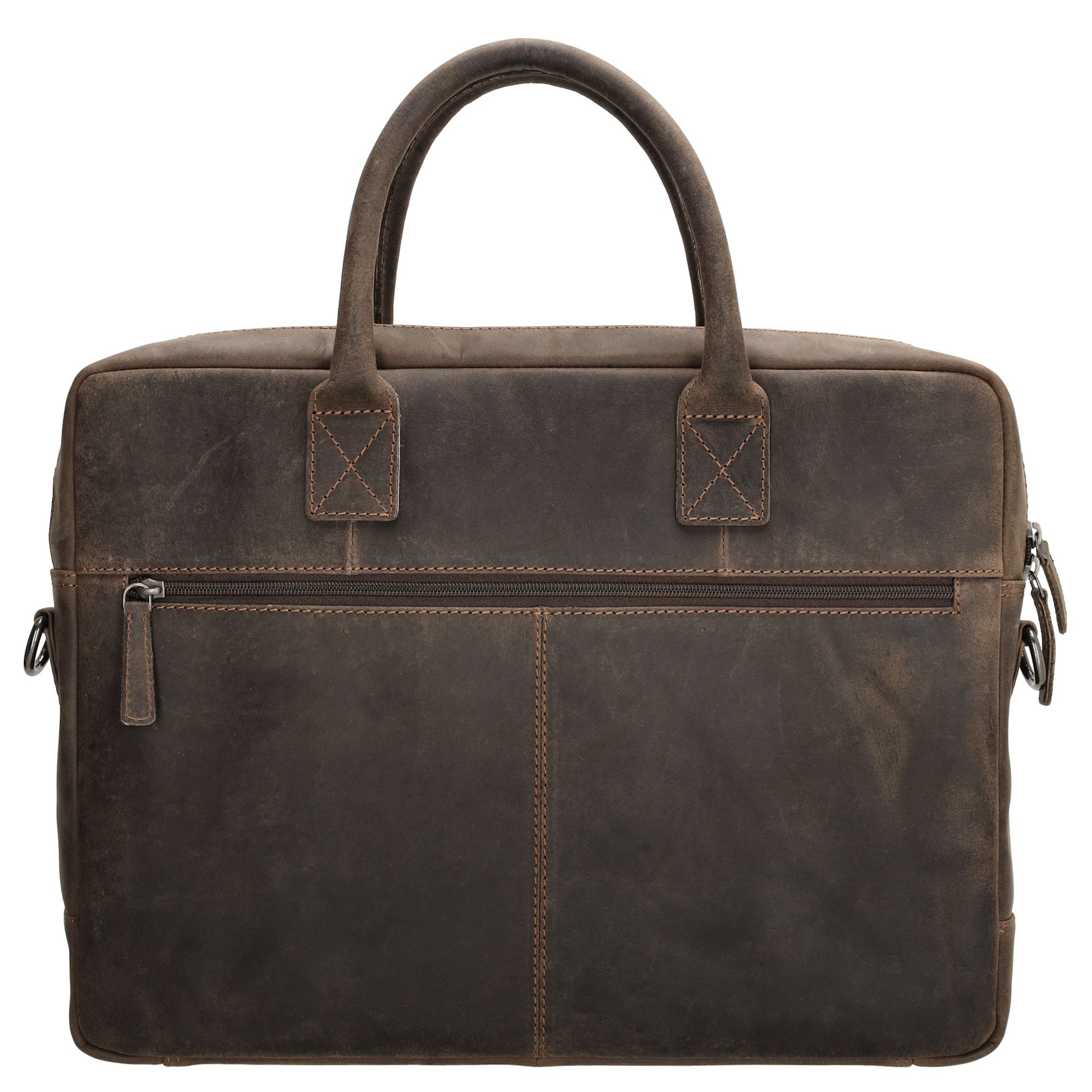 Hide & Stitches Idaho Laptoptas 15,6 inch Donkerbruin