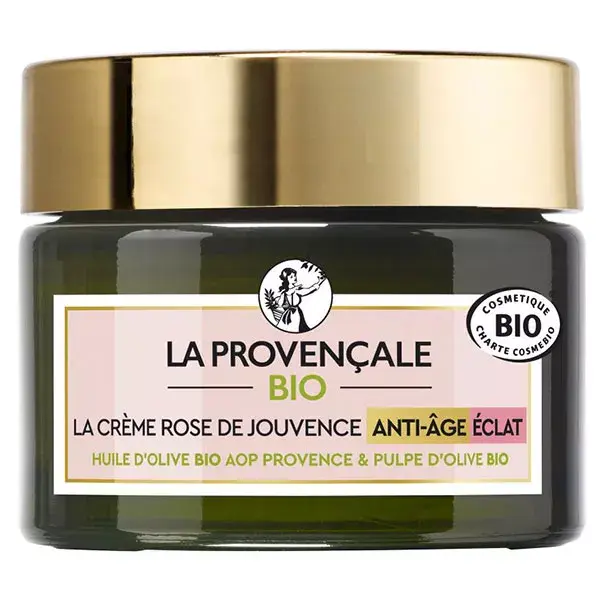 La Provençale Jouvence La Crème Rose Anti-Âge Éclat Bio 50ml
