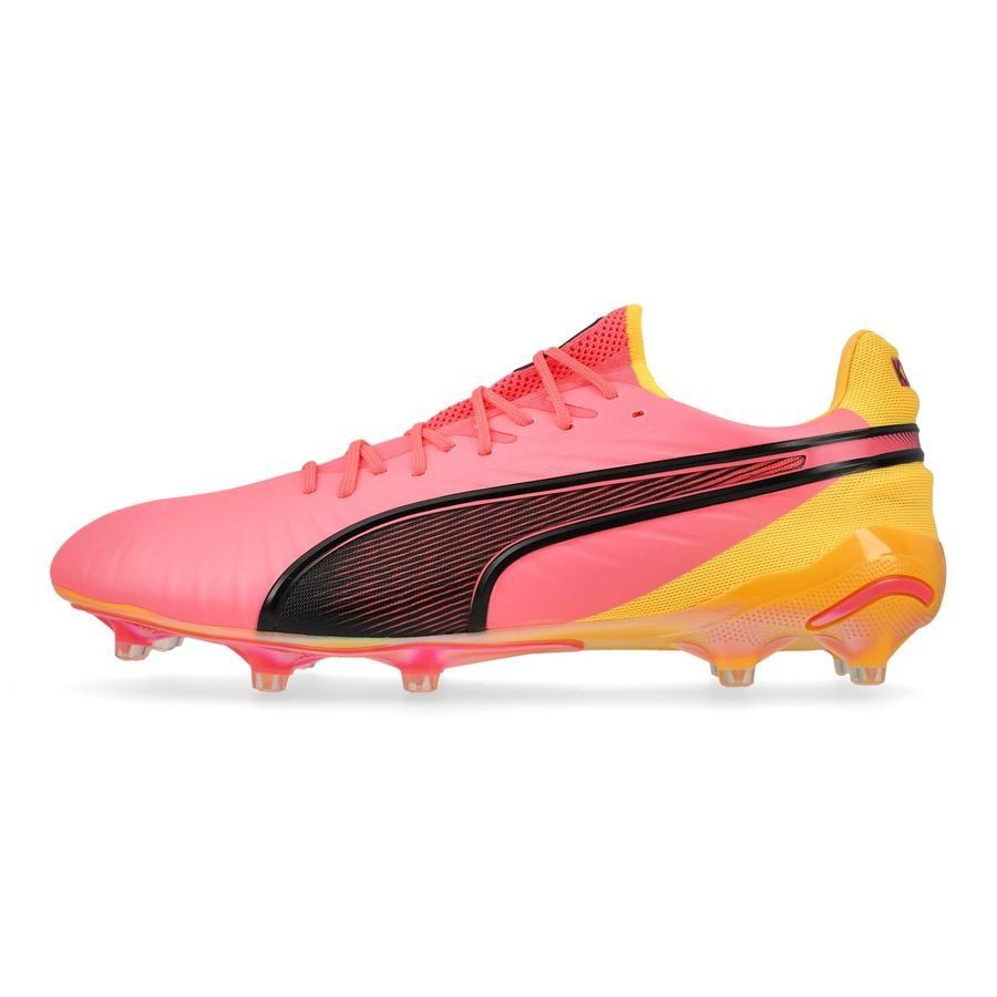 PUMA King Ultimate FG/AG Tricks - Sun Stream/Noir/Crépuscule ÉDITION LIMITÉE