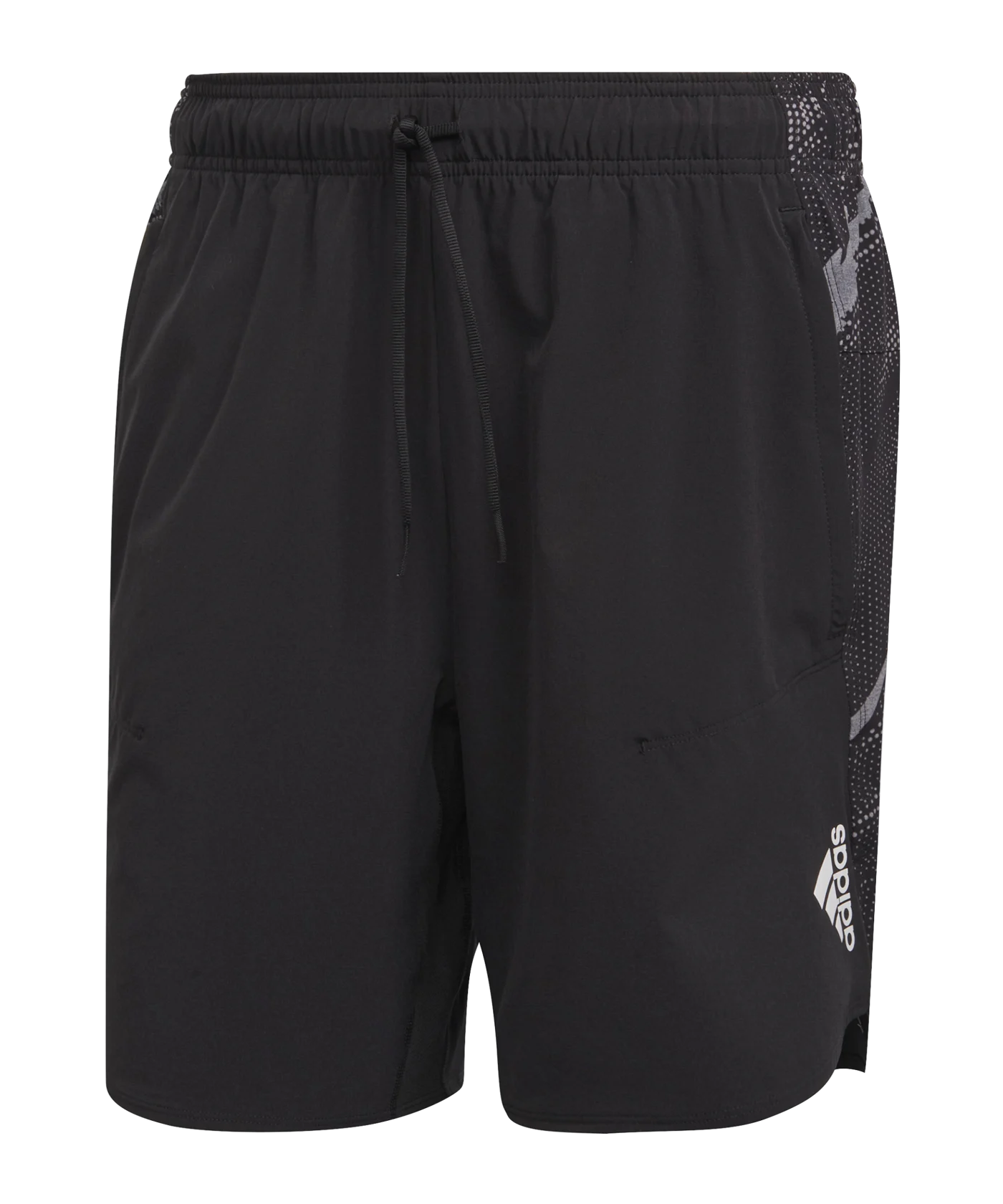 adidas D4T Printed Short Training Schwarz Weiss