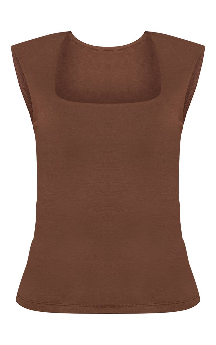 Chocolat T-shirt En Coton Doux À Manches Courtes