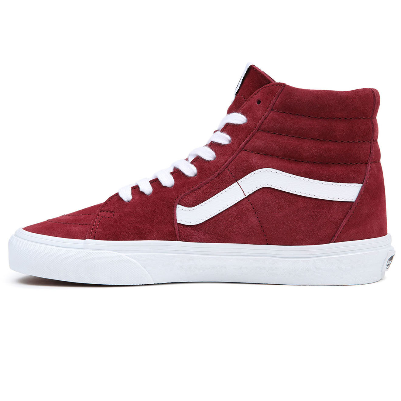 Vans Sneakers en Velours de Cuir SK8-Hi bordeaux