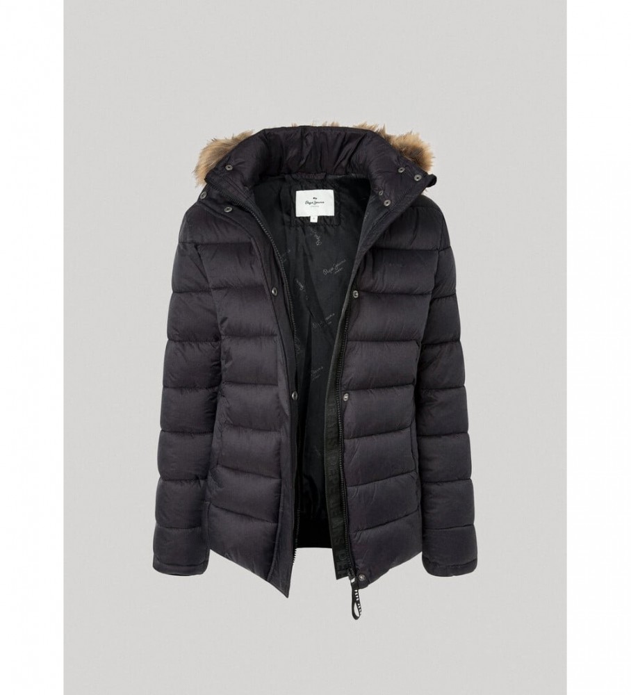 Jaqueta curta preta Pepe Jeans May