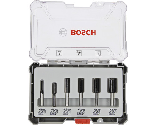 Bosch 6-delige freesset, 8 mm