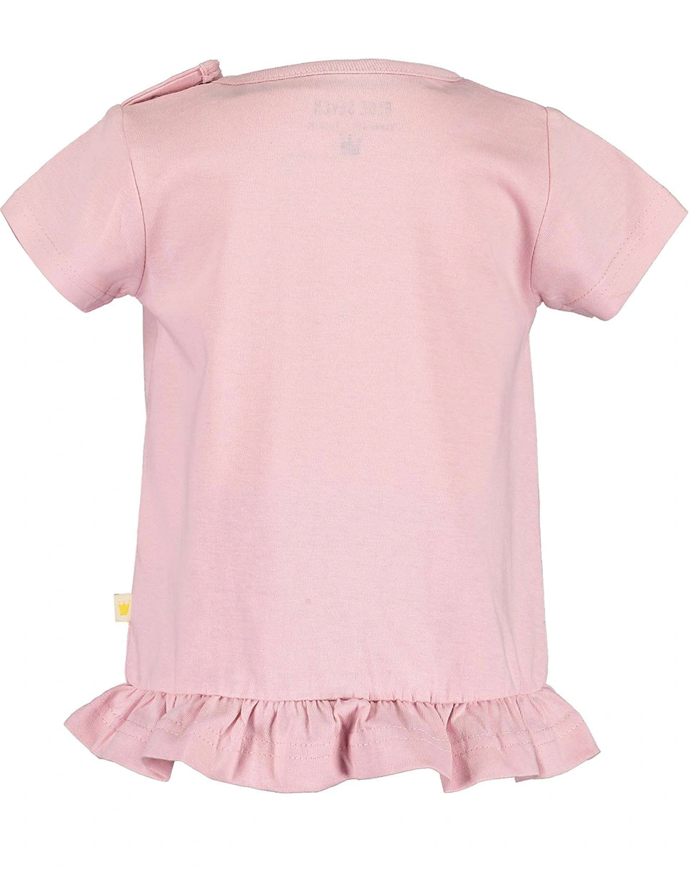 T-Shirt MINI mit Schößchen in rosa