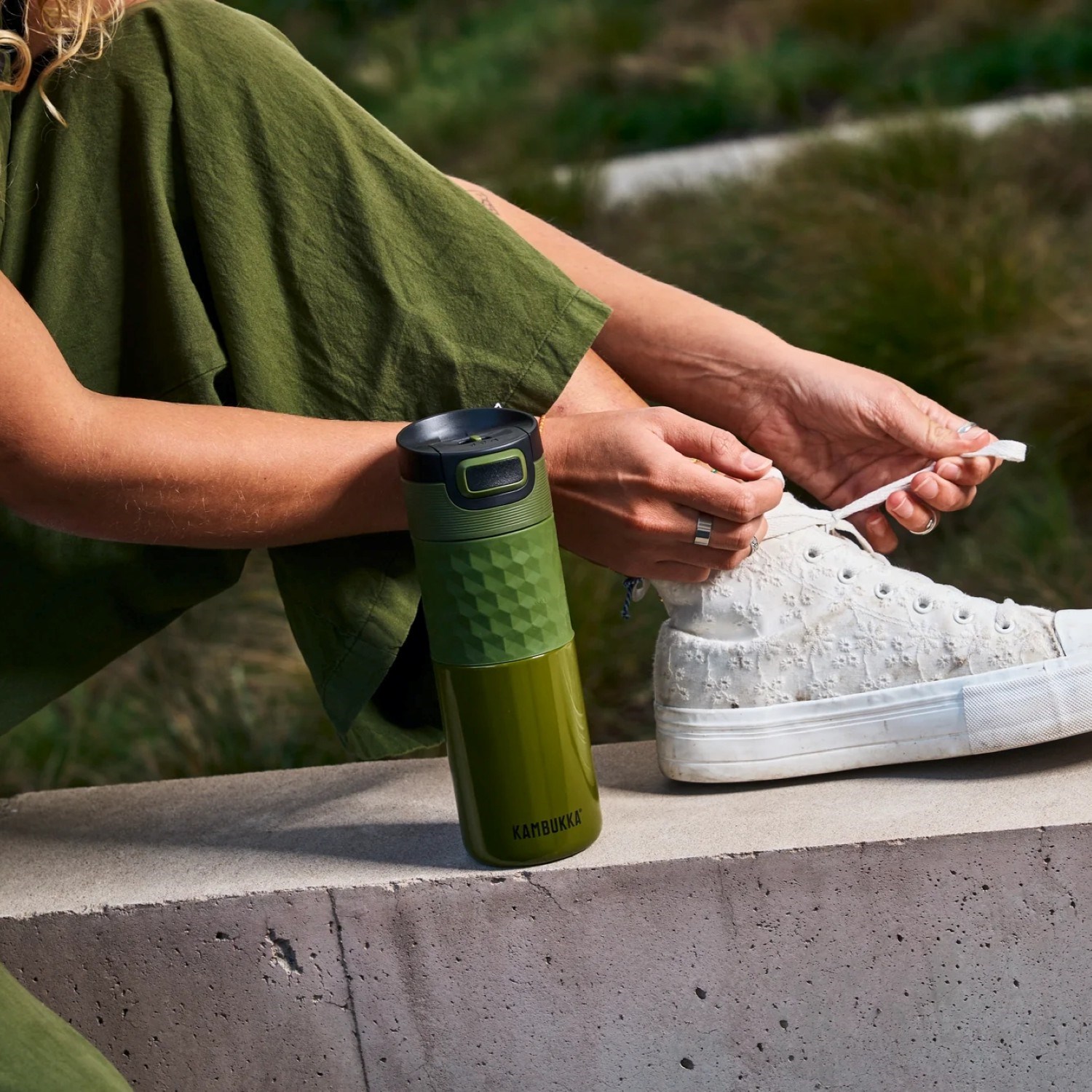 Kambukka Thermobecher Etna Grip khaki 500 ml